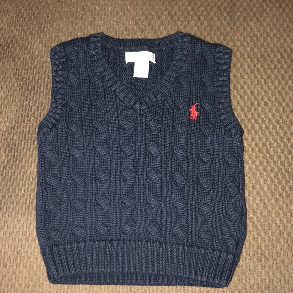 Ralph Lauren polo cable knit sweater vest
